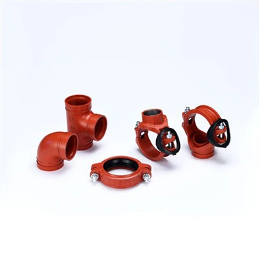 Oranje geschilderde gegroefde gespleten flens